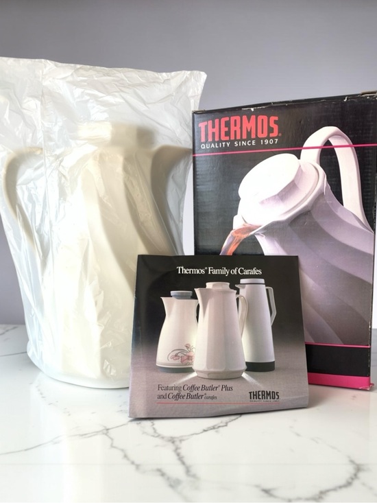 Thermos Other - NEW Thermos Coffee Butler Carafe 32 Ounce White New Old Stock NOS 1980's NIB